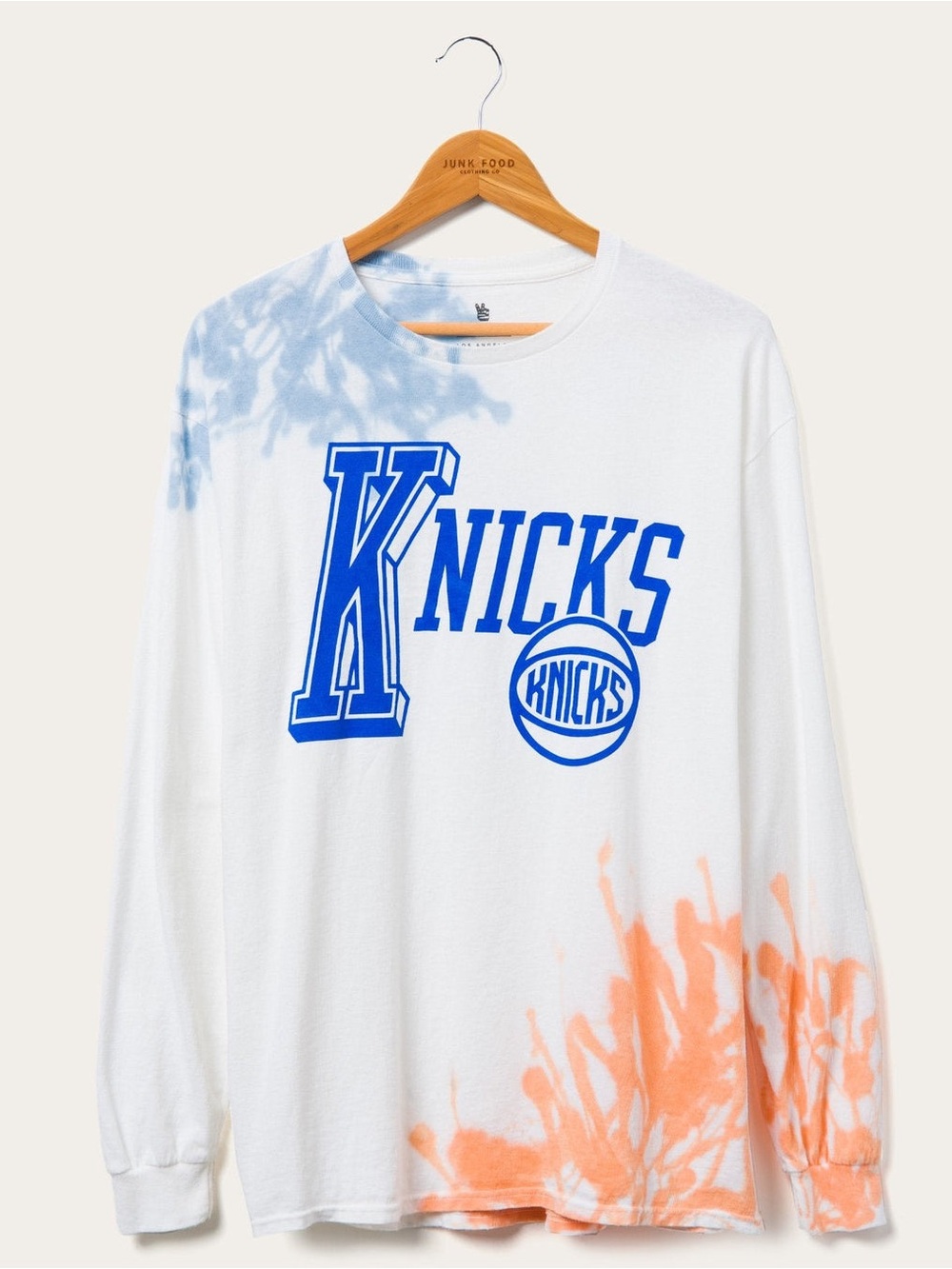 Junk Food Clothing x New York Knicks Tie Dye Long Sleeve Tee